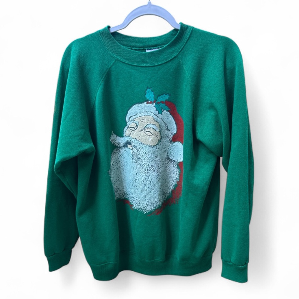 HANES / VINTAGE • Holiday Santa Christmas Noodie - Picture 2 of 7
